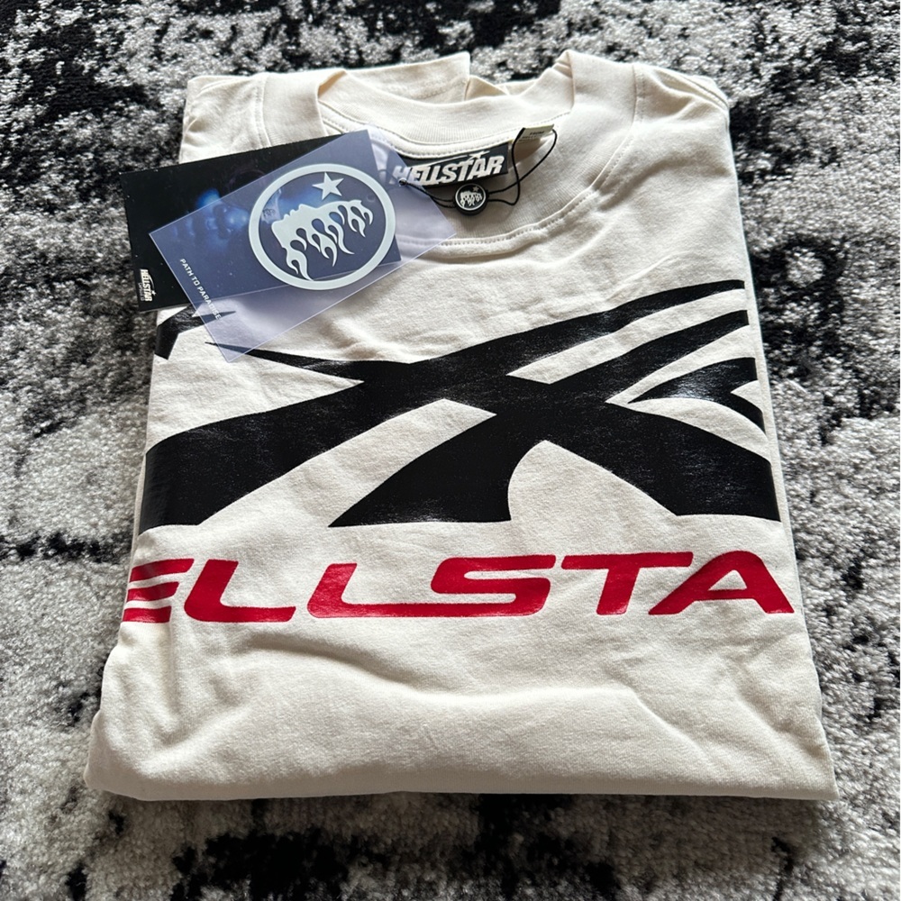 HELLSTAR SPIRTS LOGO GEL 10 WHITE AND RED - Picture 4 of 7